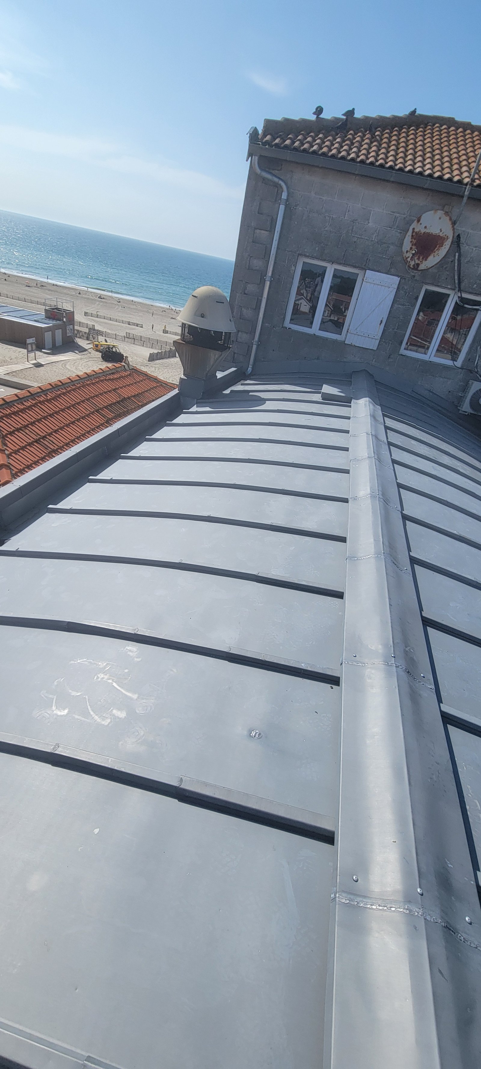 Couverture zinc joint debout - KAMER HABITAT